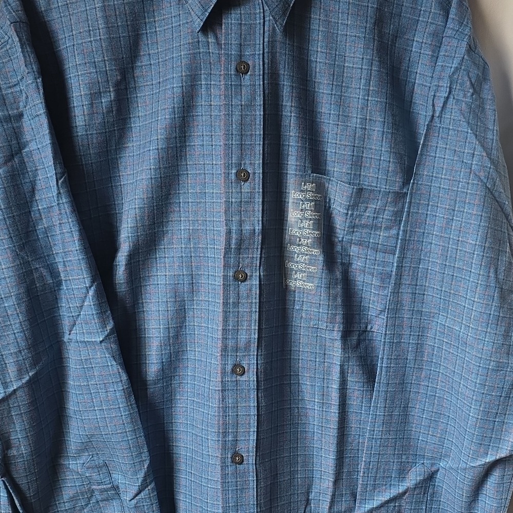 NWT St. John's Bay Men's Large & Tall Long Sleeve Button-Up Shirt
